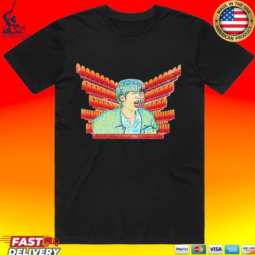 Come On Wings Hot Ones Jin Bts T-shirt Unisex T-shirt, Sweatshirt, Hoodie, Long Sleeve Tee - T-Shirt, Sweatshirt, Hoodie