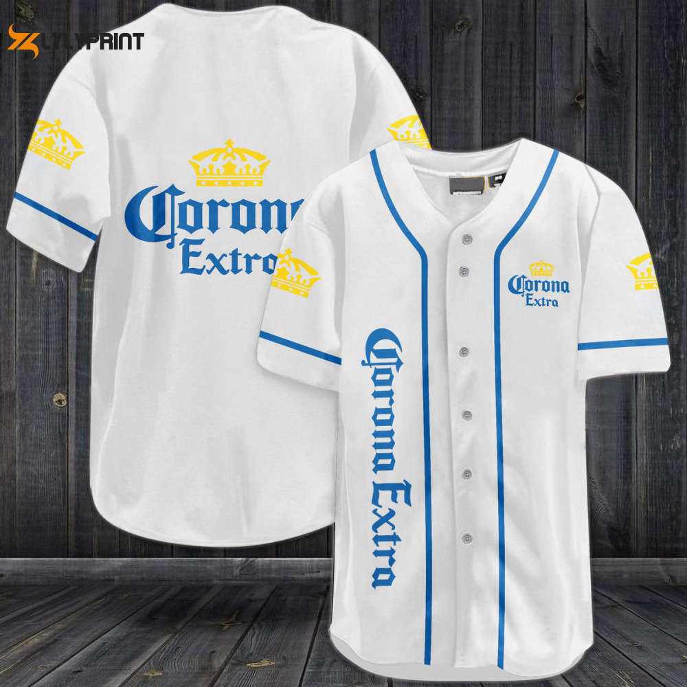 Corona Extra Baseball Jersey - Gift for Men Women - lylyprint.com baseball jersey product view 1