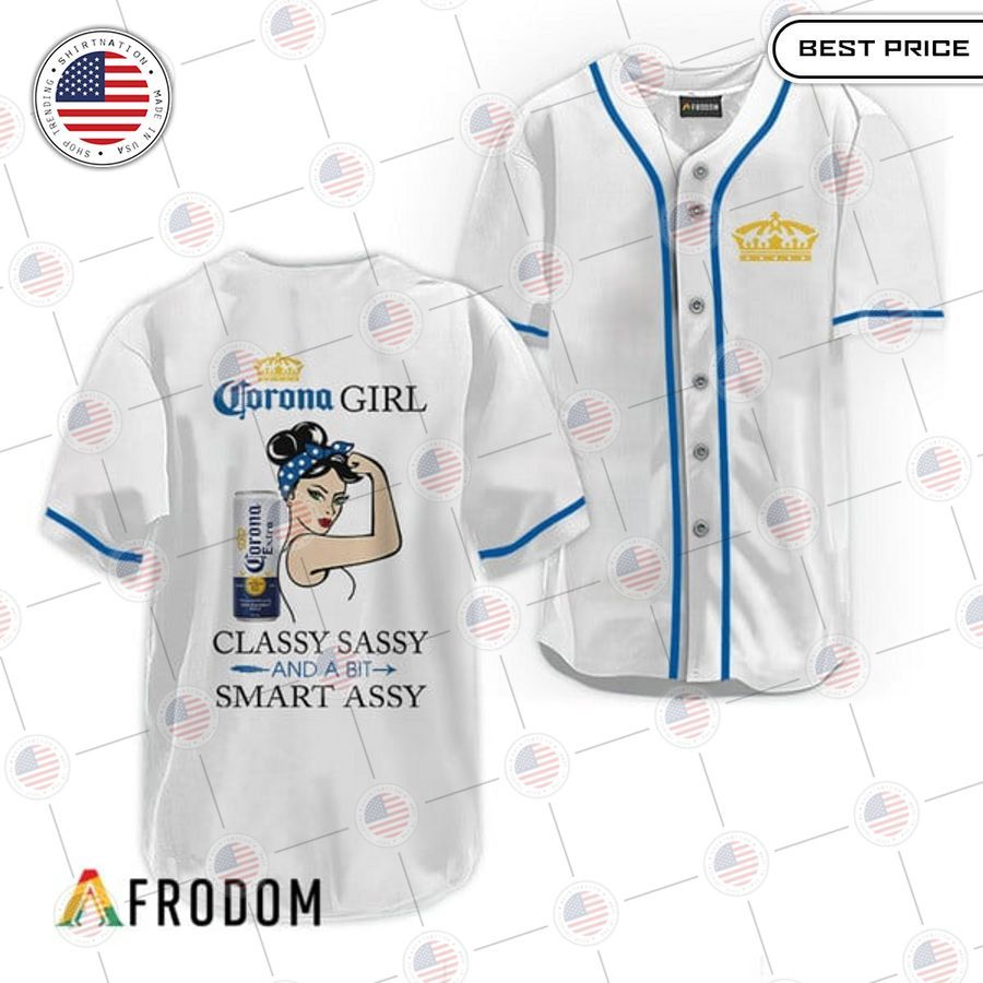 HOT Corona Extra Classy Sassy And A Bit Smart Assy Baseball Jersey baseball jersey product view 1