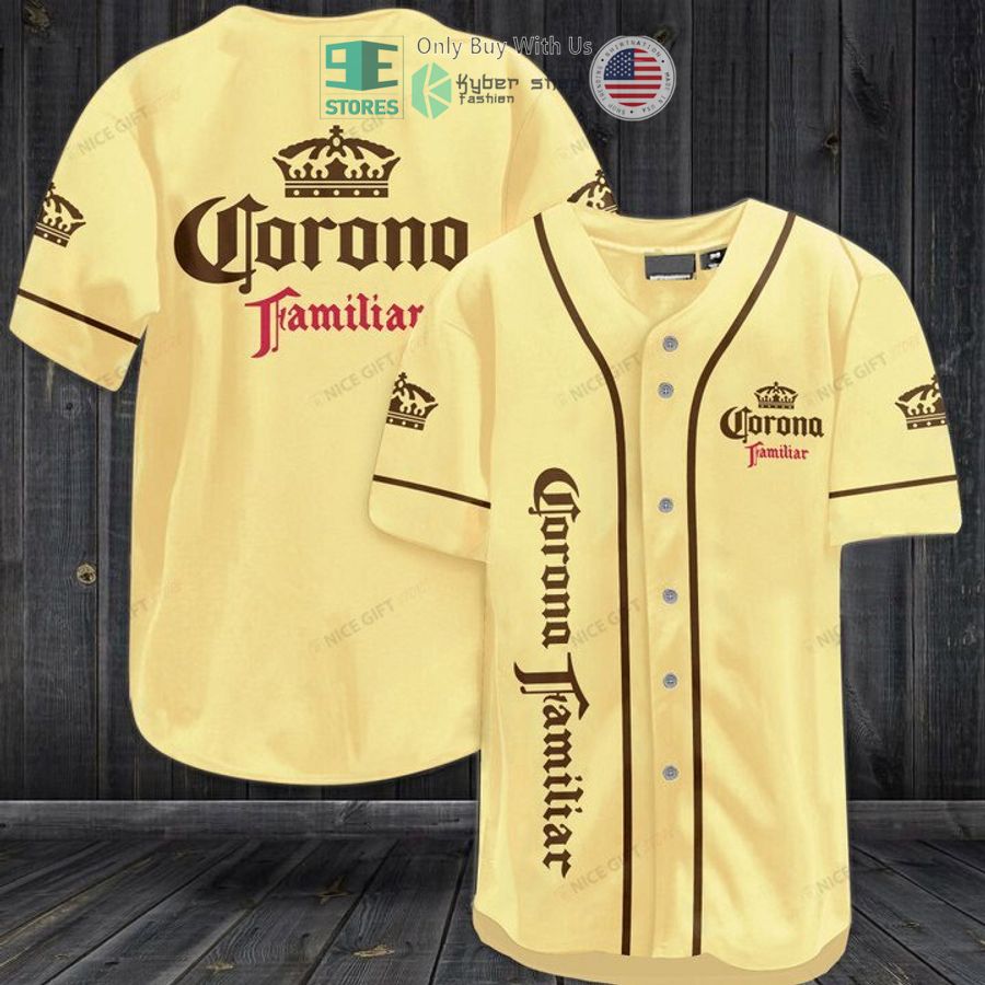 BEST Corona Familiar logo Baseball Jersey baseball jersey product view 1
