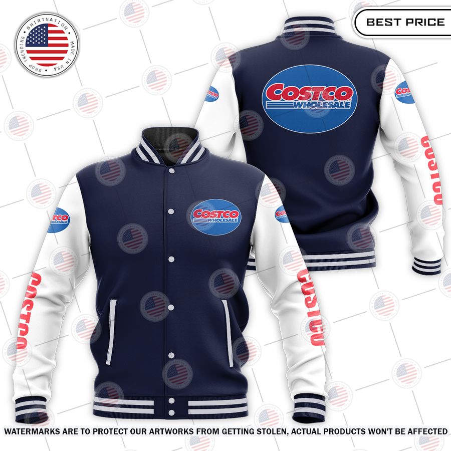 NEW Costco Baseball Jacket baseball jersey product view 1