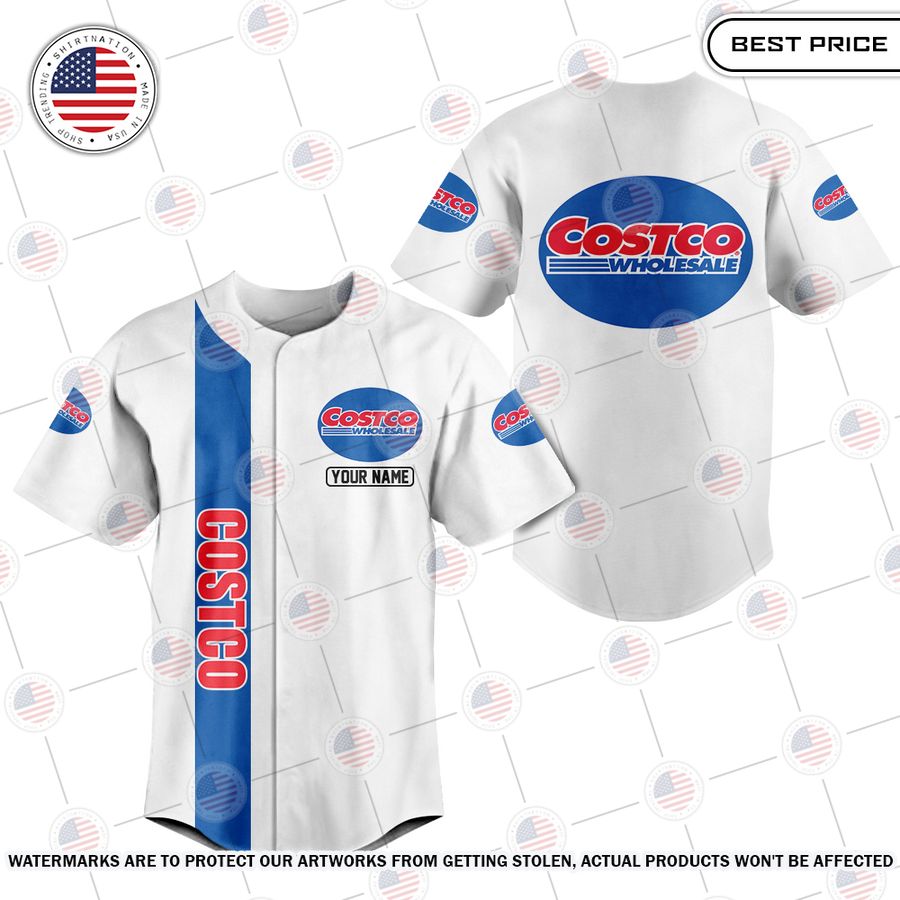 NEW Costco Custom Baseball Jersey baseball jersey product view 1