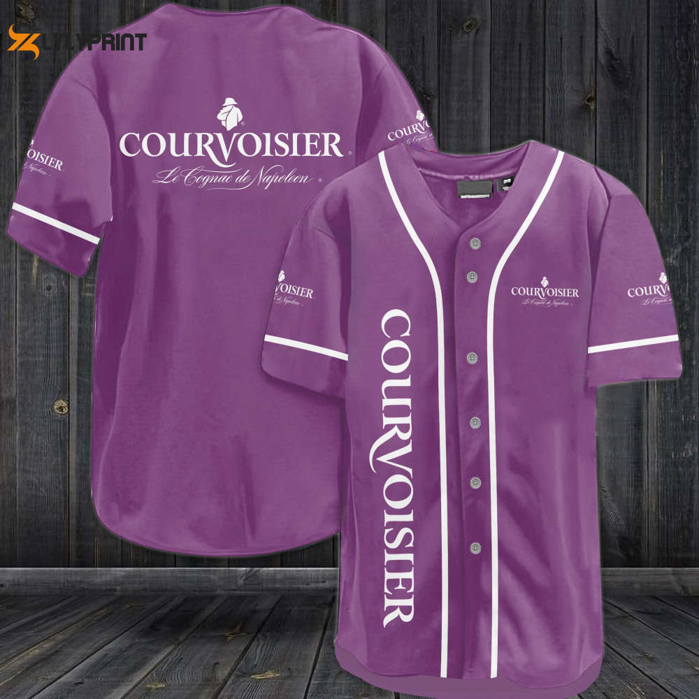 Courvoisier Cognac All Over Print Unisex Baseball Jersey - lylyprint.com baseball jersey product view 1