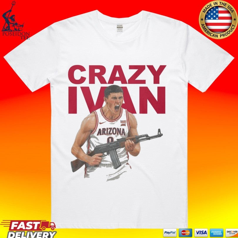 Crazy Ivan Kharchenkov Arizona Wildcats T-shirt Unisex T-shirt, Sweatshirt, Hoodie, Long Sleeve Tee - T-Shirt, Sweatshirt, Hoodie