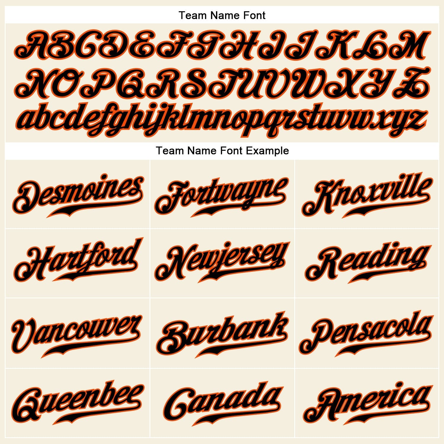 Custom Cream Black Pinstripe Black-Orange Authentic Baseball Jersey baseball jersey product view 4