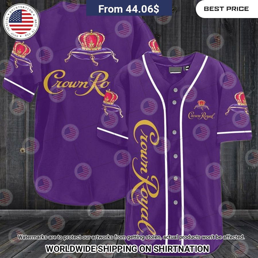 Crown Royal Baseball Shirt baseball jersey product view 1