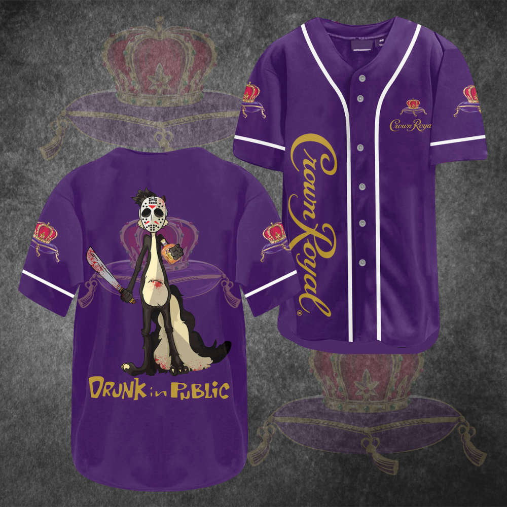 Crown Royal Baseball Jersey: Stand Out in Style and Show Your Love for the Classic Whiskey! - Aopprinter baseball jersey product view 2