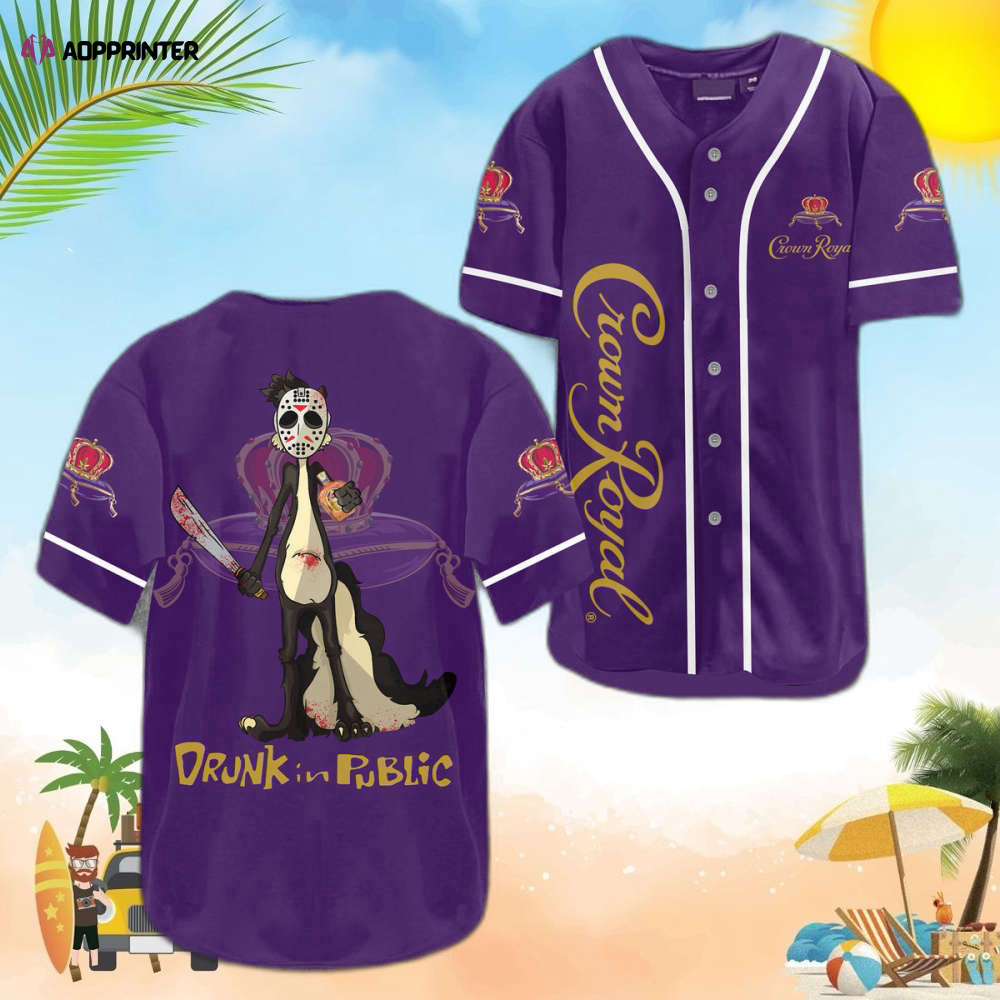 Crown Royal Baseball Jersey: Stand Out in Style and Show Your Love for the Classic Whiskey! - Aopprinter baseball jersey product view 1