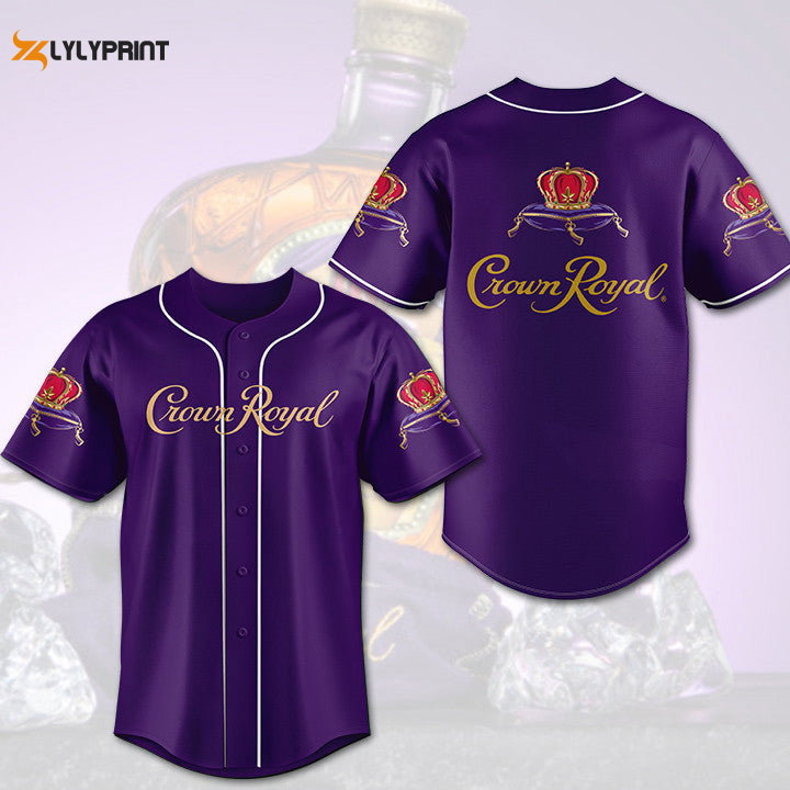 Crown Royal Baseball Jersey - lylyprint.com baseball jersey product view 1
