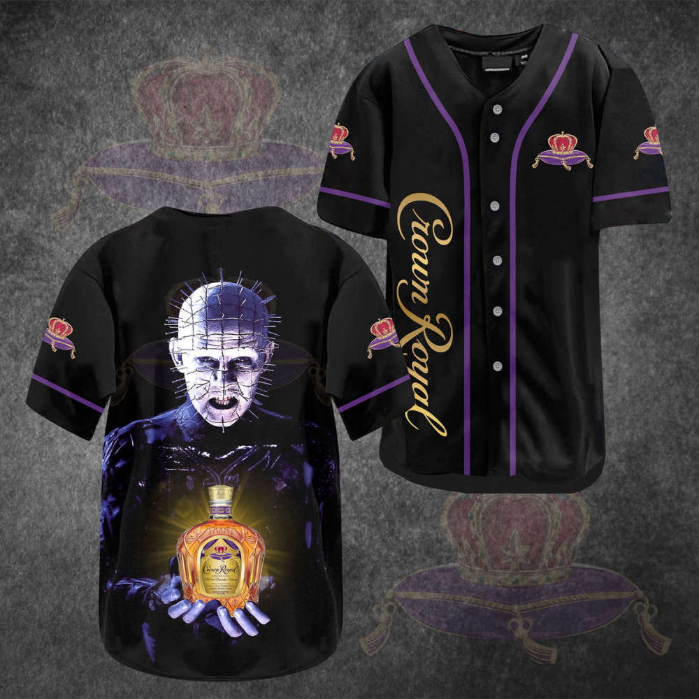 Crown Royal Hellraiser Baseball Jersey: Stylish Printed Design for Ultimate Fans baseball jersey product view 2