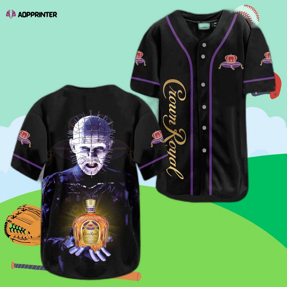 Crown Royal Hellraiser Baseball Jersey: Stylish Printed Design for Ultimate Fans baseball jersey product view 1