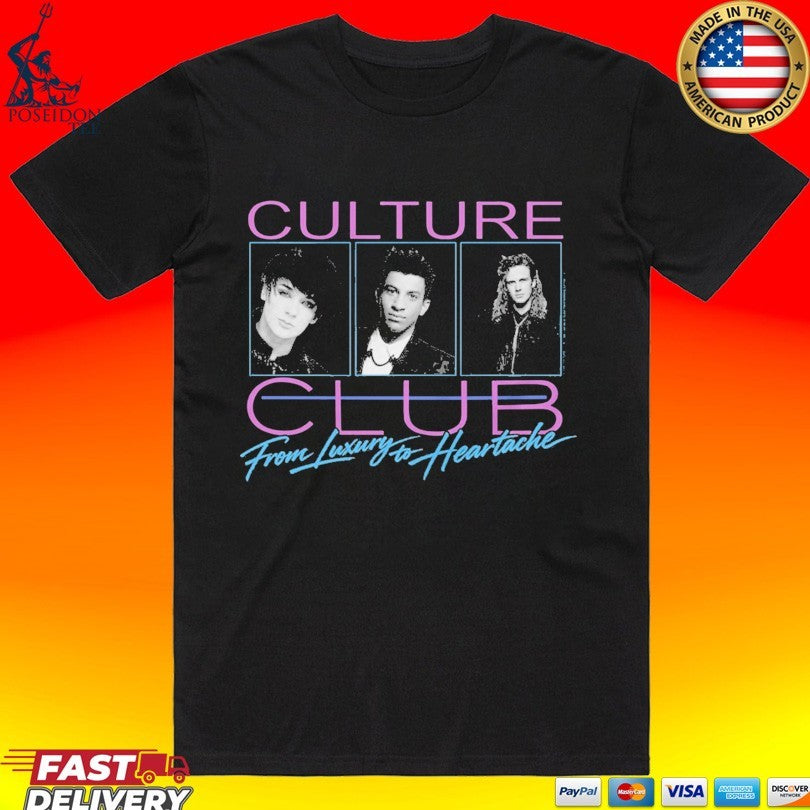 Culture Club From Luxury to Heartache Photo T-shirt Unisex T-shirt, Sweatshirt, Hoodie, Long Sleeve Tee - T-Shirt, Sweatshirt, Hoodie