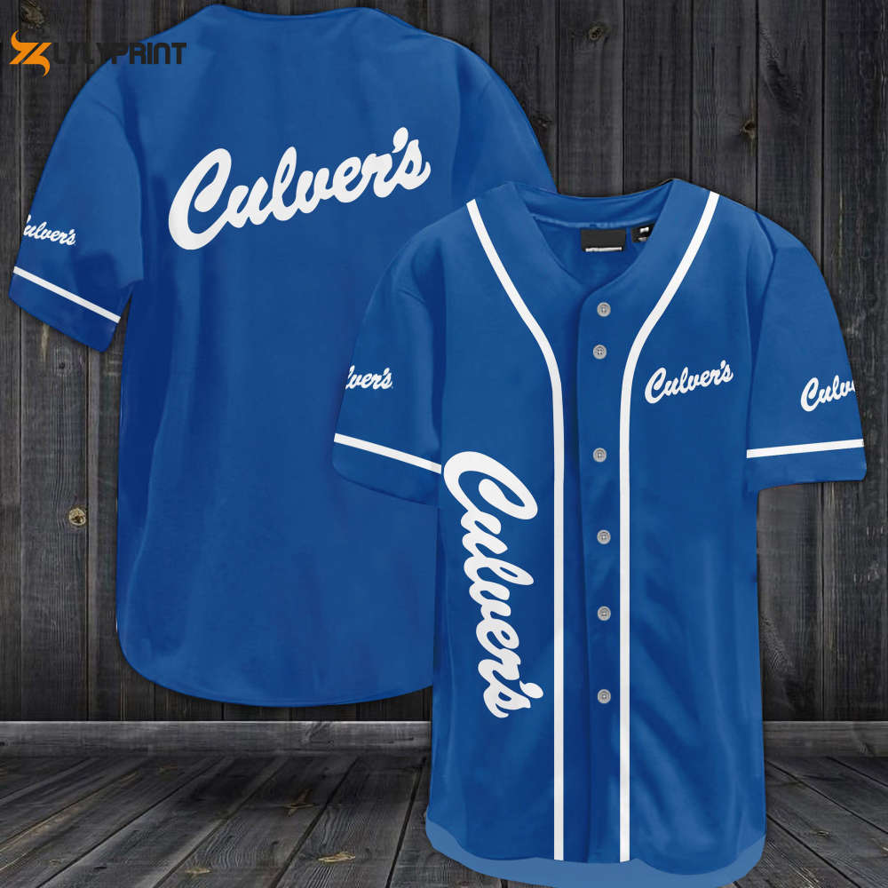 Culver's Baseball Jersey - lylyprint.com baseball jersey product view 1