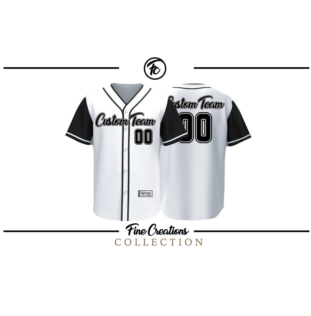 Custom Baseball Jersey, Black Baseball Jersey - lylyprint.com baseball jersey product view 4