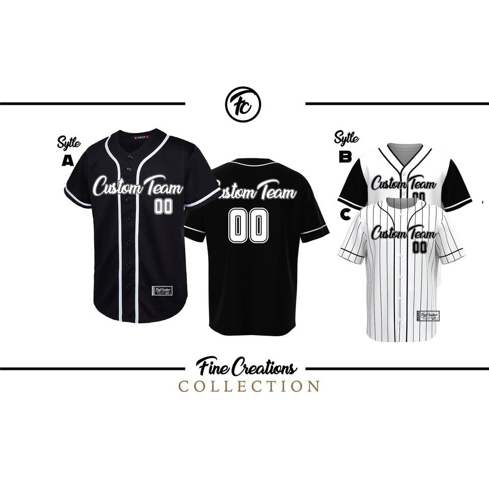 Custom Baseball Jersey, Black Baseball Jersey - lylyprint.com baseball jersey product view 5