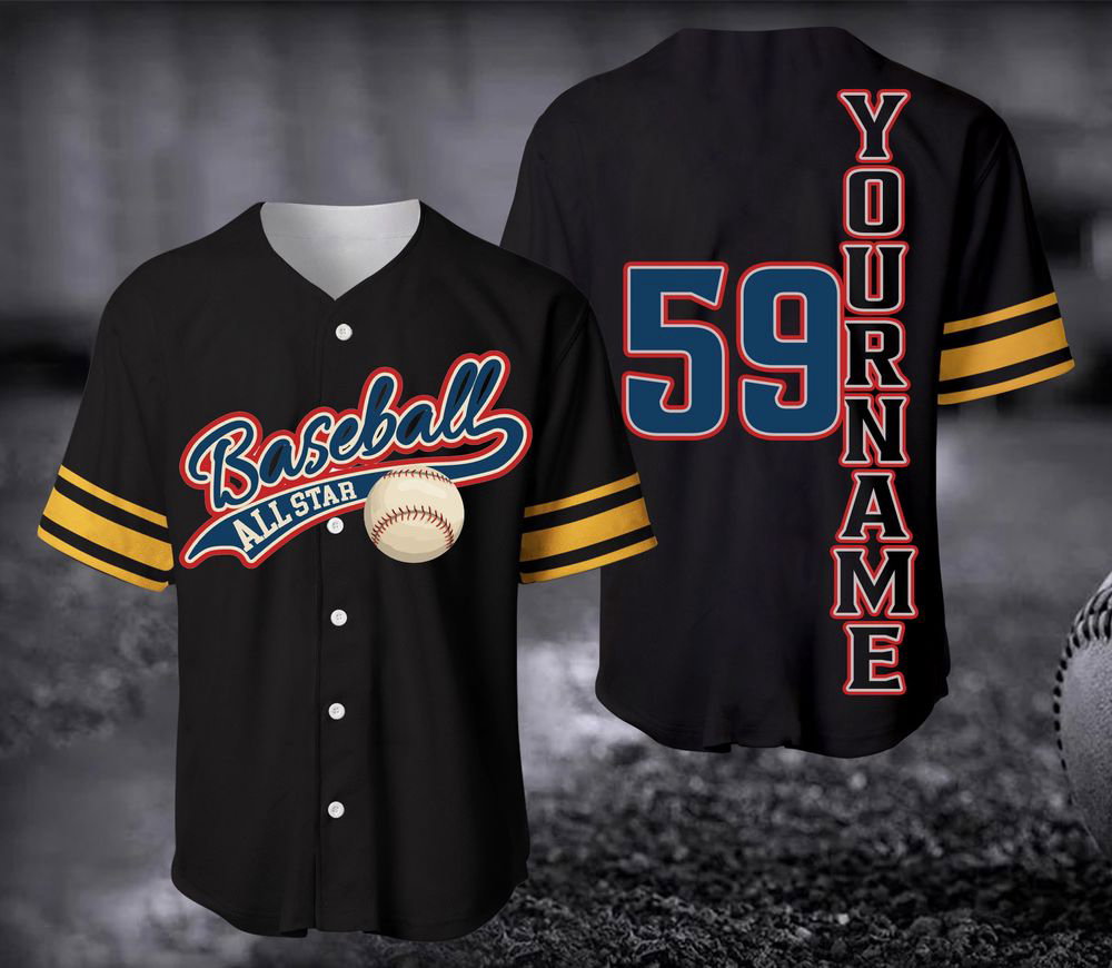 Custom Baseball Jersey,Personalized Jersey - lylyprint.com baseball jersey product view 3