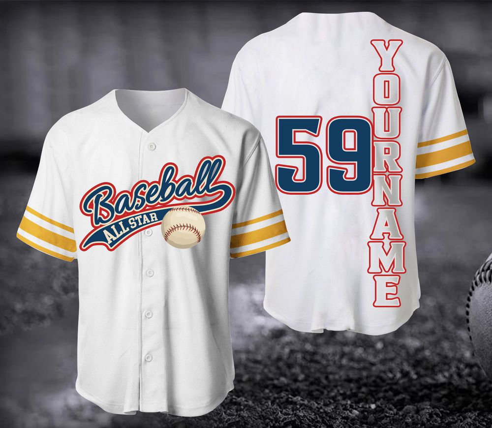 Custom Baseball Jersey,Personalized Jersey - lylyprint.com baseball jersey product view 5
