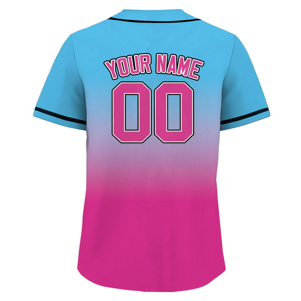 Custom Baseball Jersey with Teamname Name Number, Gifts for Baseball Fans - lylyprint.com baseball jersey product view 3