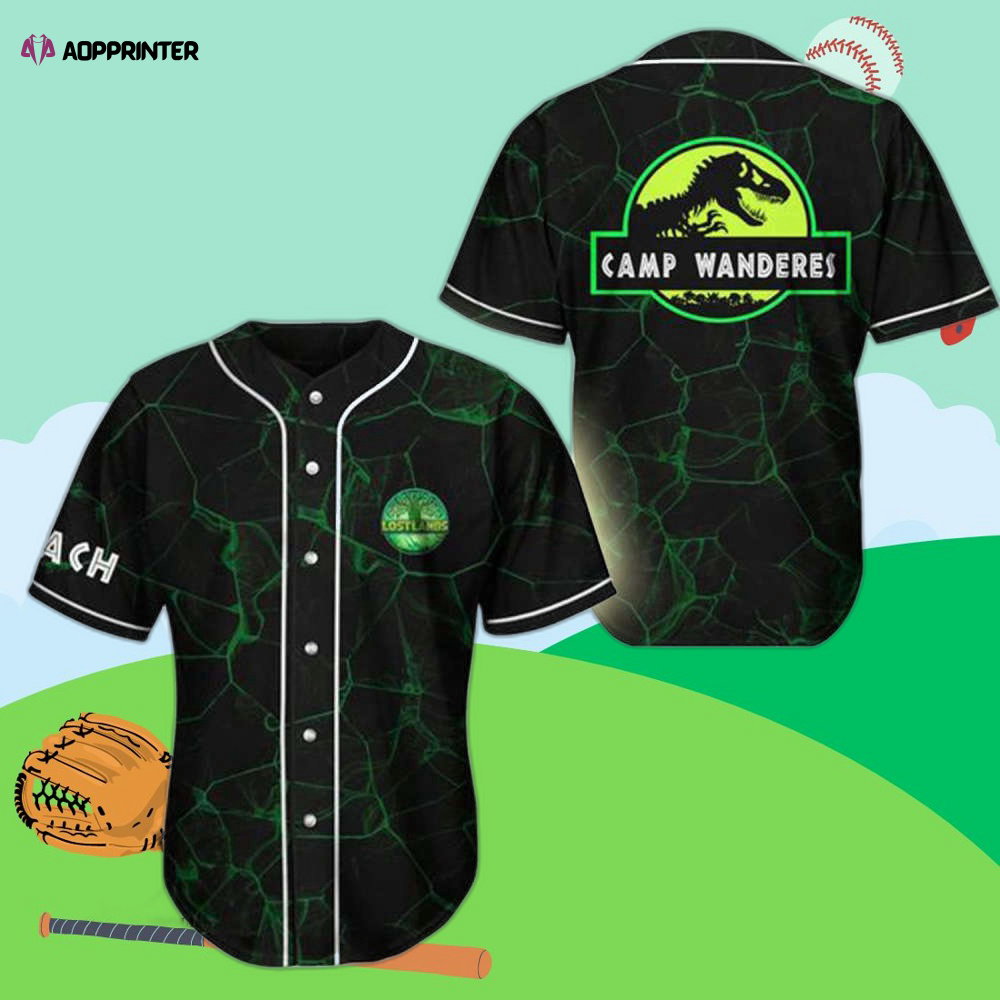 Custom Camp Wanderers Rave EDM Baseball Jersey – Personalized Print baseball jersey product view 1