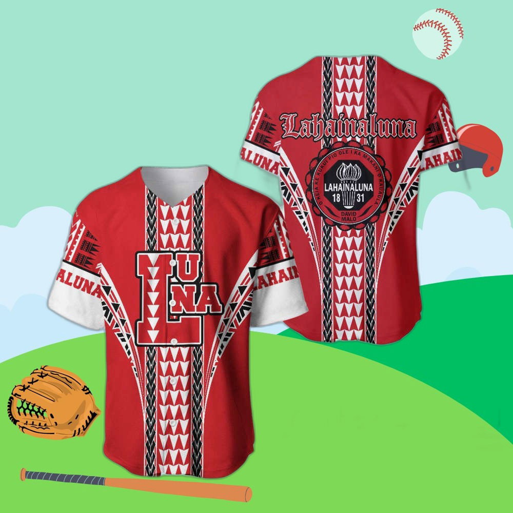 Custom Lahainaluna Polynesian Baseball Jersey – Personalized Athletic Gear Shop Now! baseball jersey product view 1