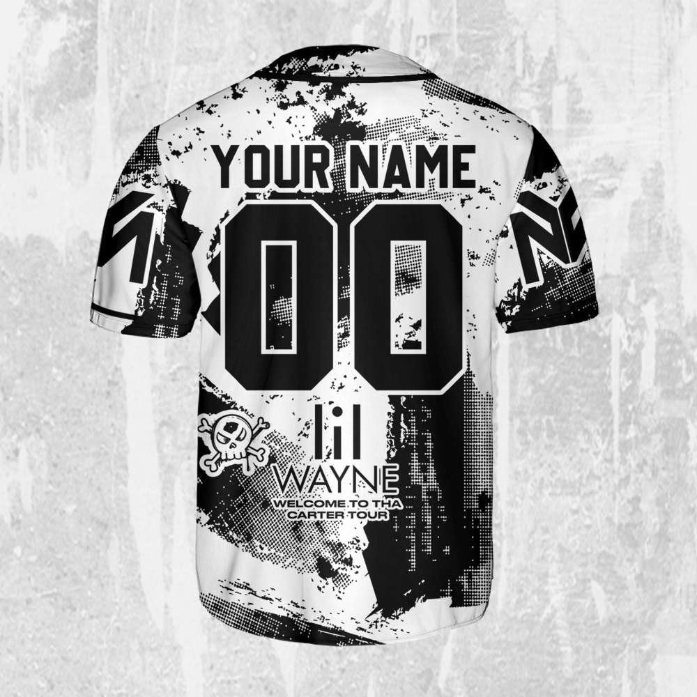 Custom Lil Wayne Jersey: Personalize Tha Carter Baseball Shirt - Aopprinter baseball jersey product view 4