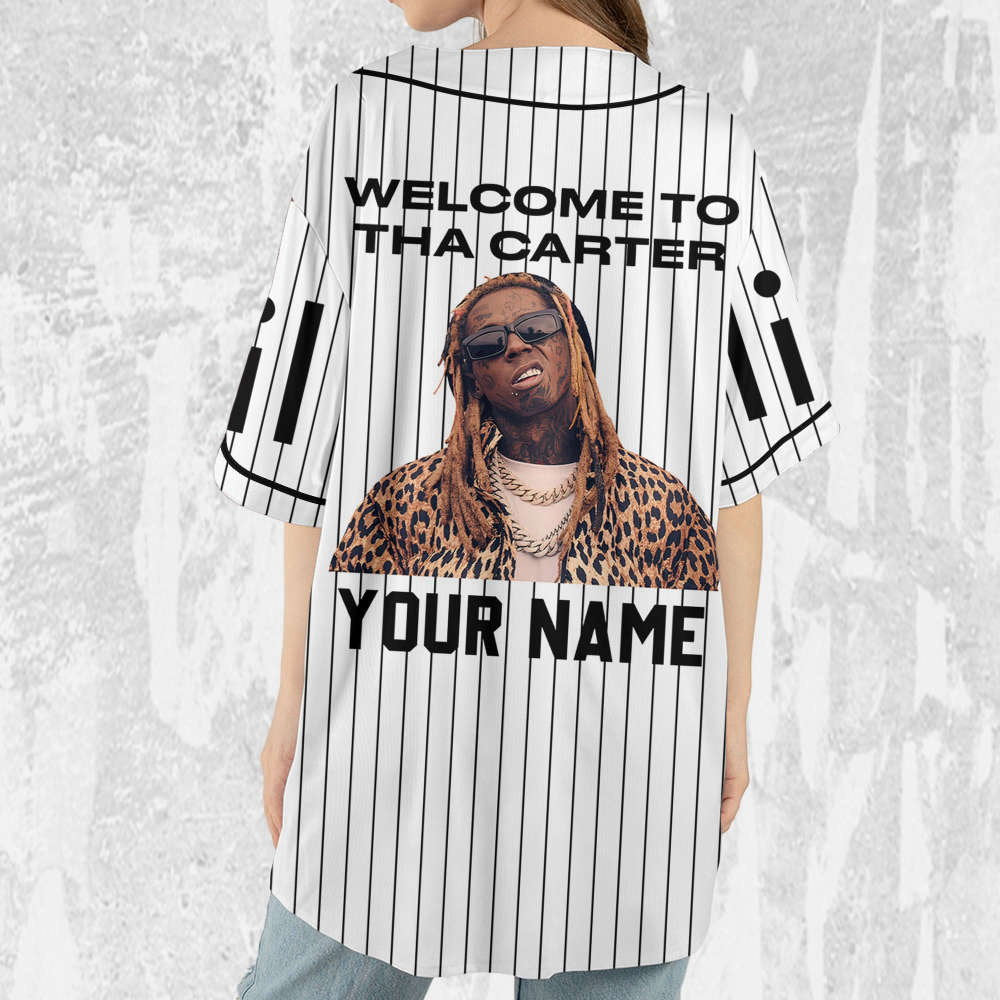 Custom Lil Wayne Welcome to the Carter Rap Tour Jersey - Personalized Music Baseball Shirt - Aopprinter baseball jersey product view 5
