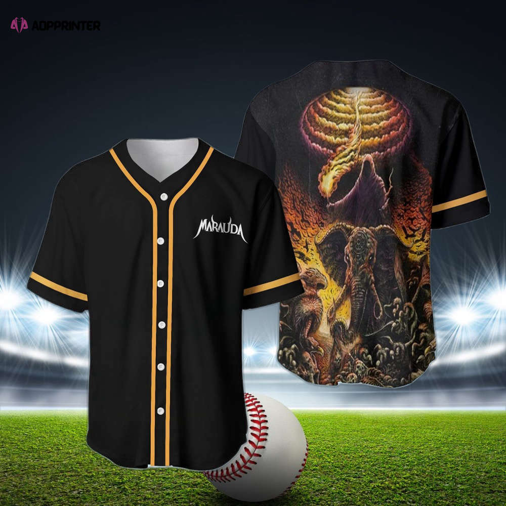 Custom Marauda Rave EDM Festival Baseball Jersey – Personalized Stylish Gear baseball jersey product view 1