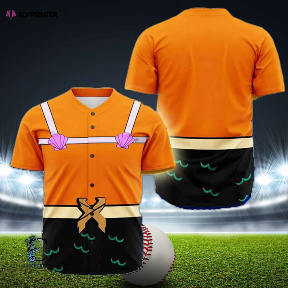 Custom Mermaid Excision Rave EDM Baseball Jersey – Personalized Design baseball jersey product view 1