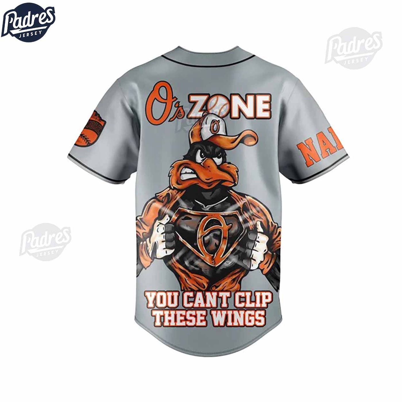 Score Big with Custom MLB Baltimore Orioles Baseball Jersey: Perfect Gifts! - lylyprint.com baseball jersey product view 2