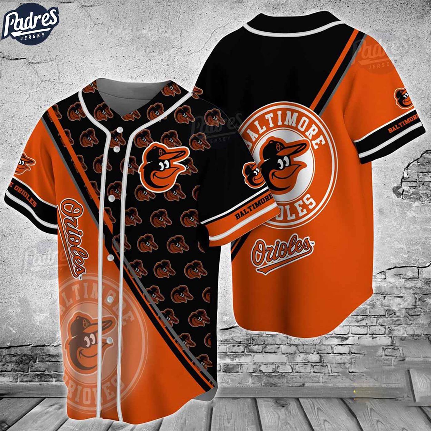 Official Custom Baltimore Orioles Baseball Jersey Shirt - Personalize Your MLB Fan Gear! - Gift for Men Women - lylyprint.com baseball jersey product view 2