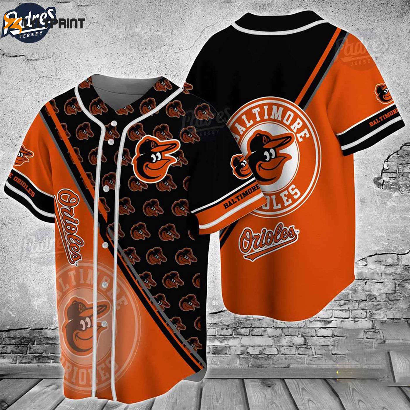 Official Custom Baltimore Orioles Baseball Jersey Shirt - Personalize Your MLB Fan Gear! - Gift for Men Women - lylyprint.com baseball jersey product view 1