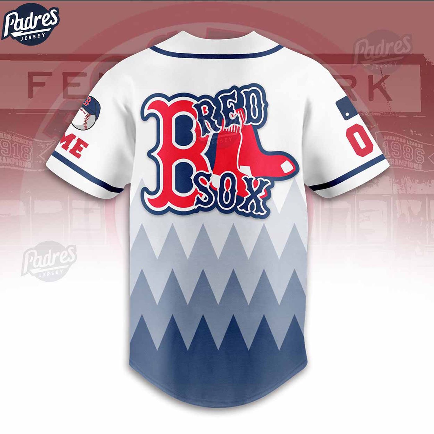 Score Big with Custom MLB Boston Red Sox Baseball Jersey - Personalized Style! - Gift for Men Women - lylyprint.com baseball jersey product view 3