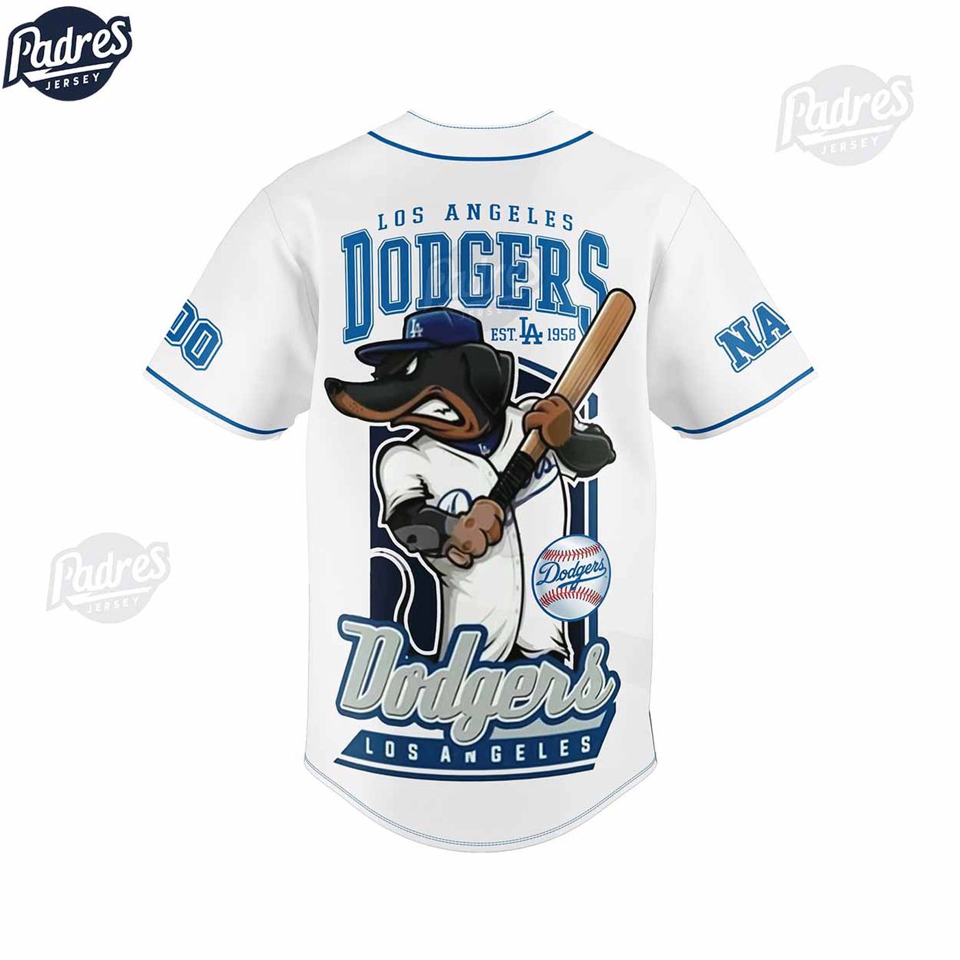 Authentic Los Angeles Dodgers MLB Jersey: Customize Your Baseball Style! - lylyprint.com baseball jersey product view 3