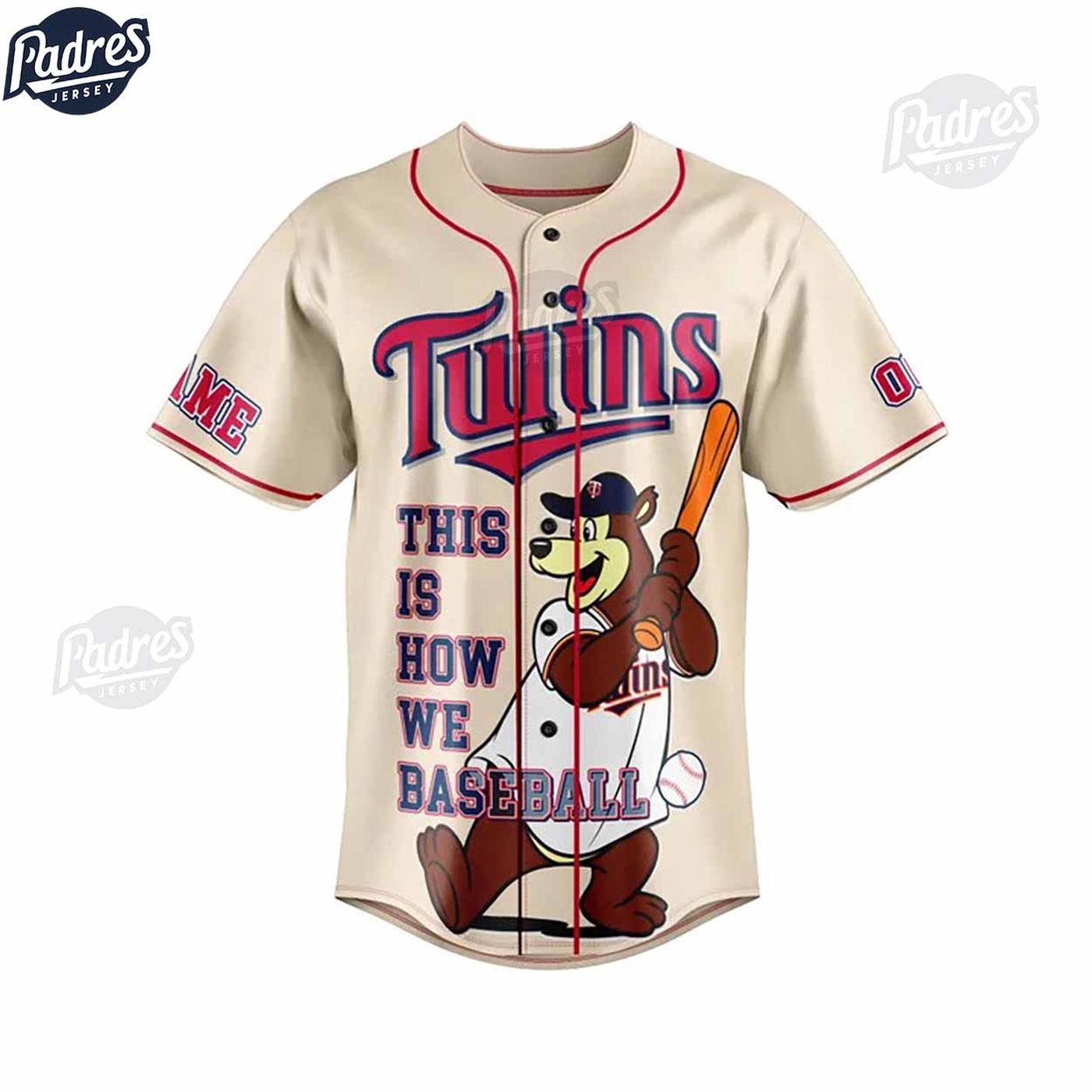 Stand Out with Personalized MLB Minnesota Twins Baseball Jersey - Custom Style - Gift for Men Women - lylyprint.com baseball jersey product view 2