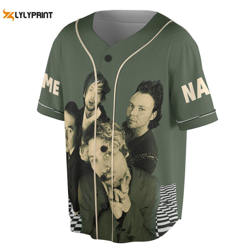 Custom Name 5 Seconds of Summer Baseball Jersey, 5S0S Tour Shirt - lylyprint.com baseball jersey product view 1
