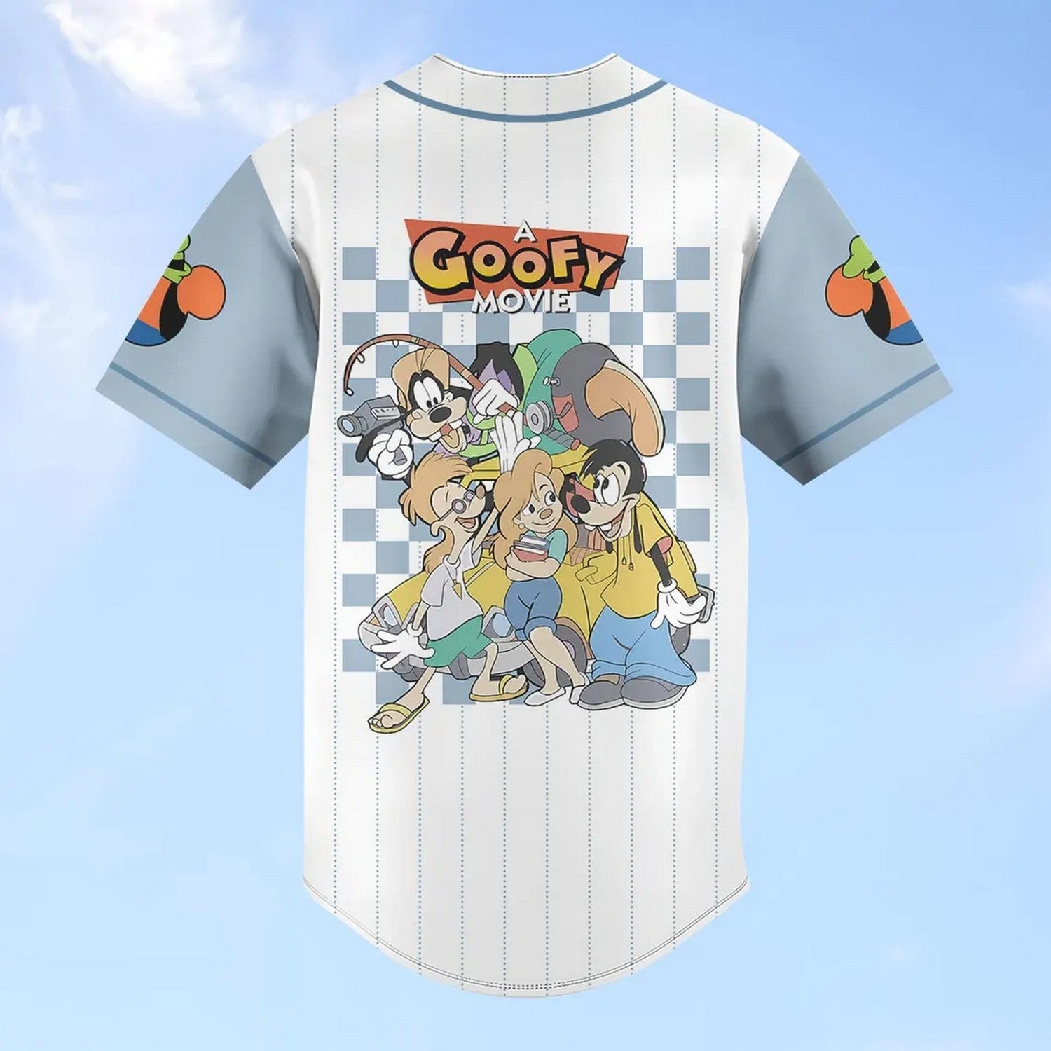 Custom Name A Goofy Movie Characters Baseball Jersey baseball jersey product view 4