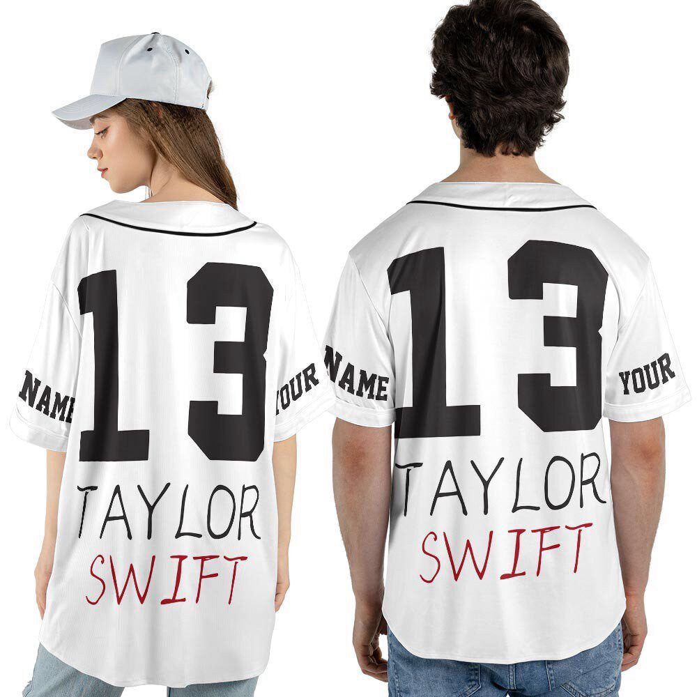 Custom Name And Number Junior Jewels Music Baseball Jersey, You Belong With Me Merch - lylyprint.com baseball jersey product view 5