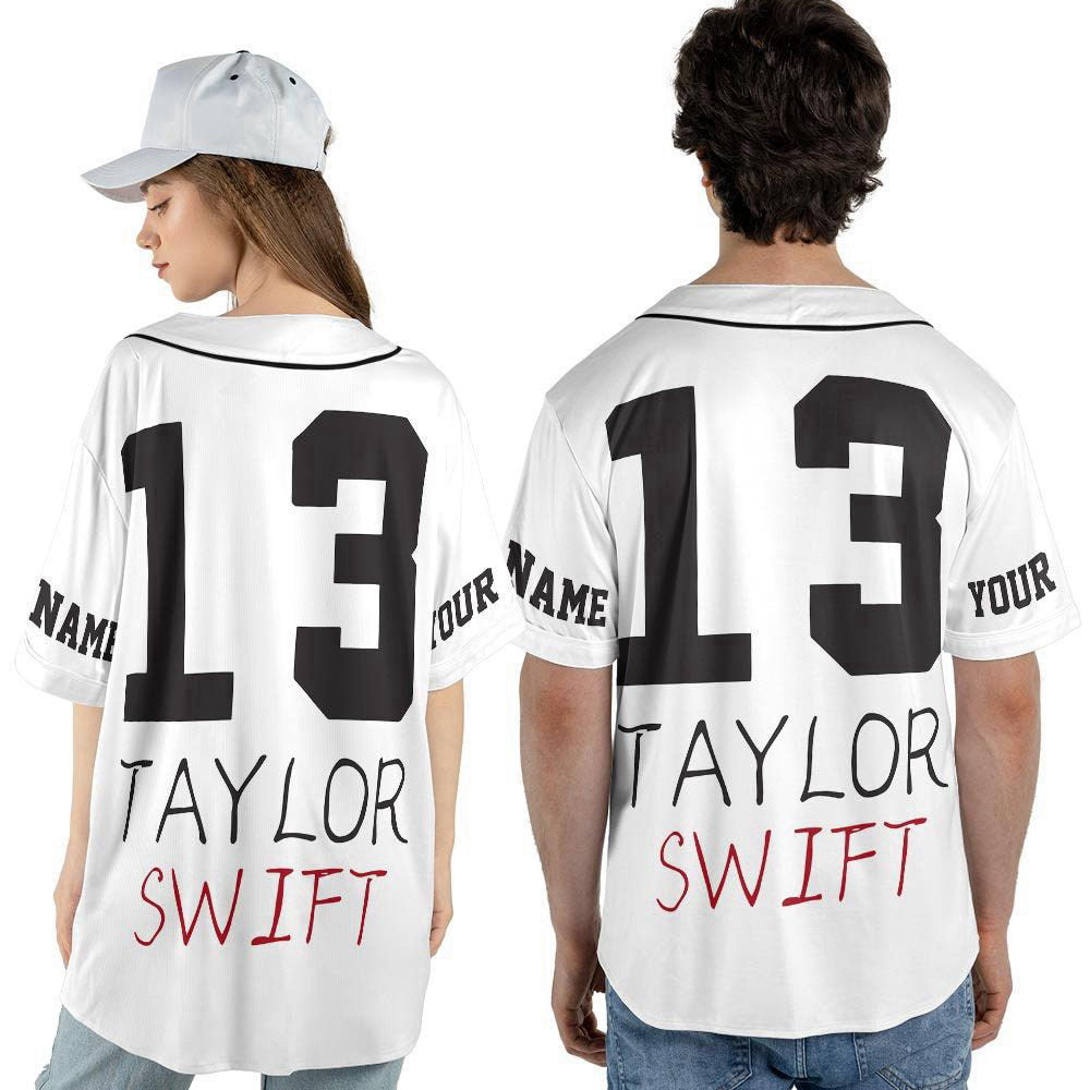 Custom Name And Number Junior Jewels Music Baseball Jersey, You Belong With Me Outfit - lylyprint.com baseball jersey product view 4