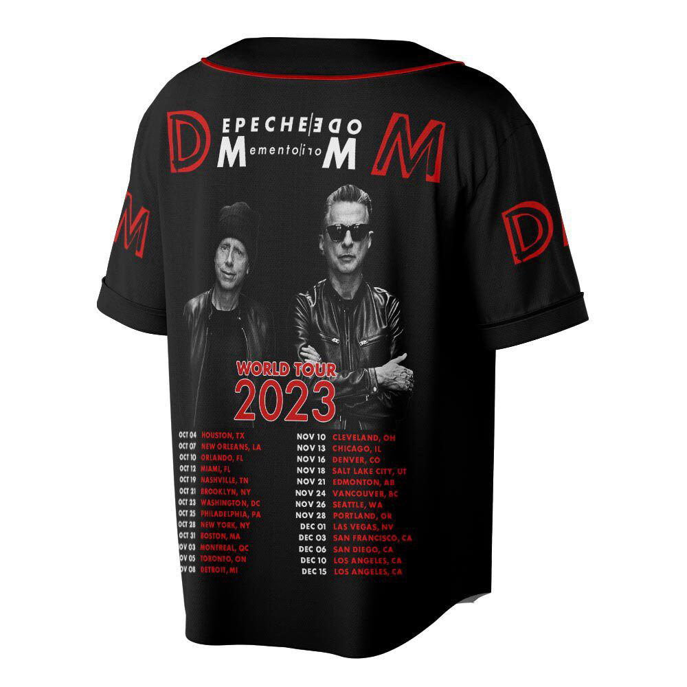 Custom Name Depeche Mode Baseball Jersey, Depeche Mode Tour Shirt - lylyprint.com baseball jersey product view 2