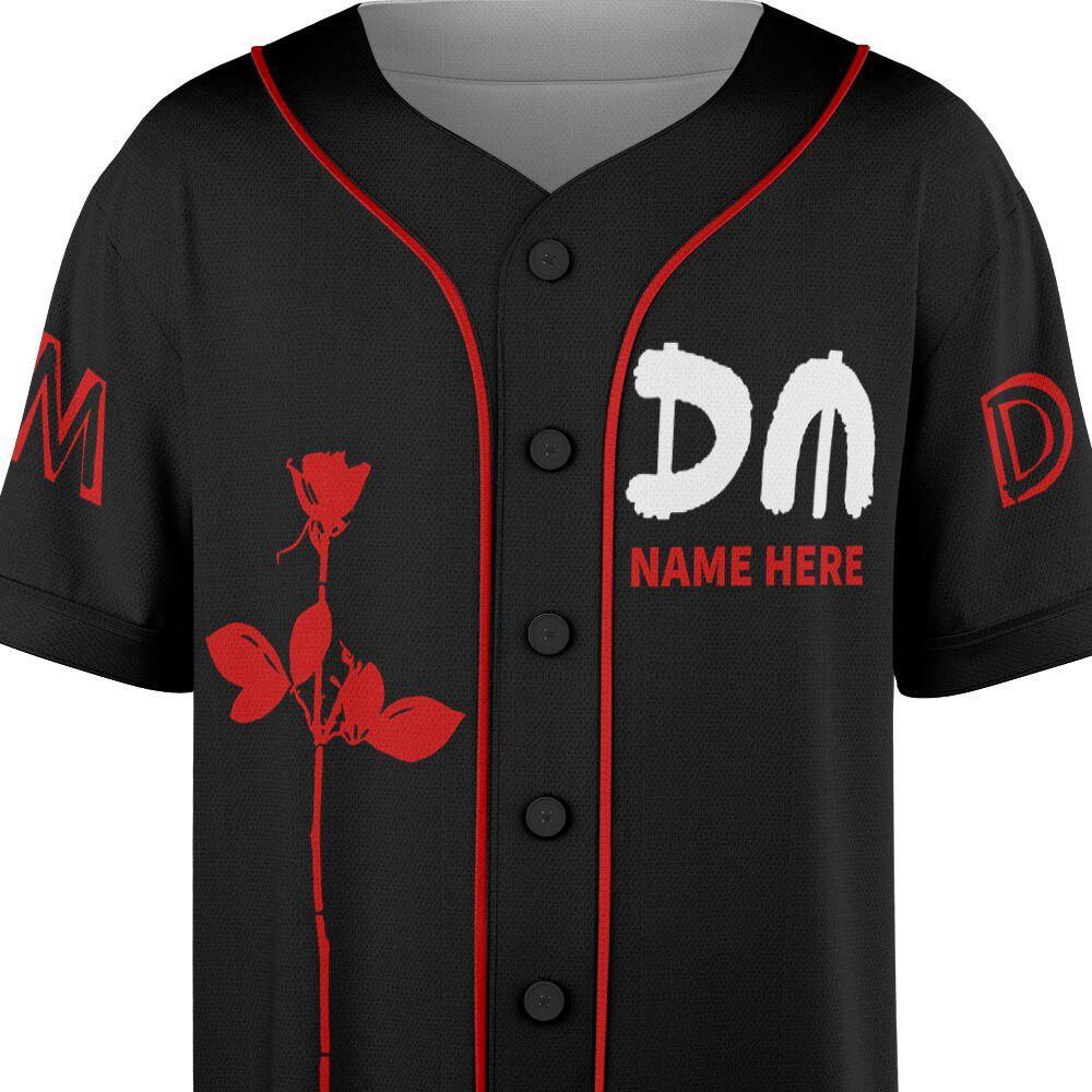 Custom Name Depeche Mode Baseball Jersey, Depeche Mode Tour Shirt - lylyprint.com baseball jersey product view 5