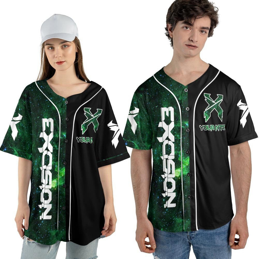 Custom Name Excision Dj Music Baseball Jersey, DJ Live World Tour 2023 Shirt - lylyprint.com baseball jersey product view 4