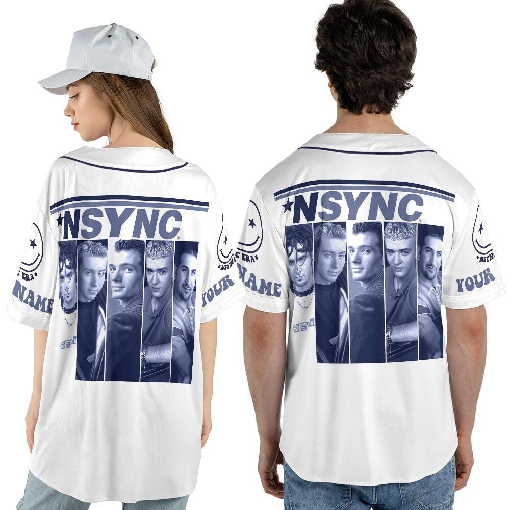 Custom Name In my Nsync Reunion Era Music Baseball Jersey - lylyprint.com baseball jersey product view 5