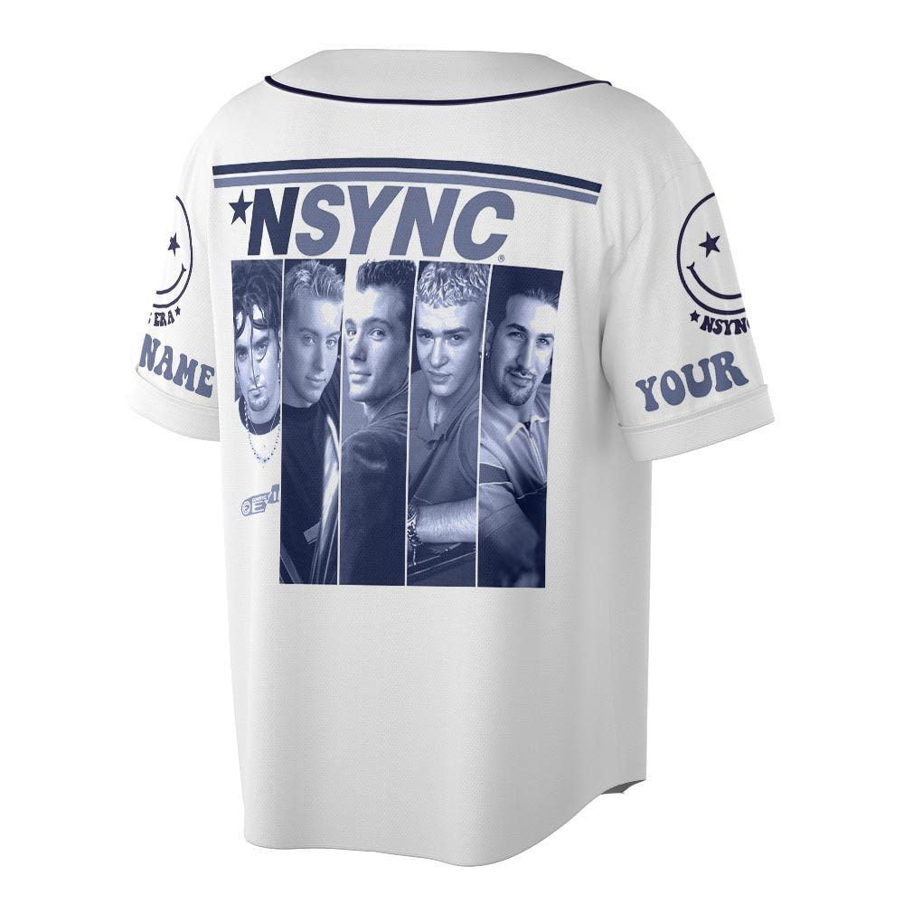 Custom Name In my Nsync Reunion Era Music Baseball Jersey, Nsync Boy Band 90s 2023 - lylyprint.com baseball jersey product view 2