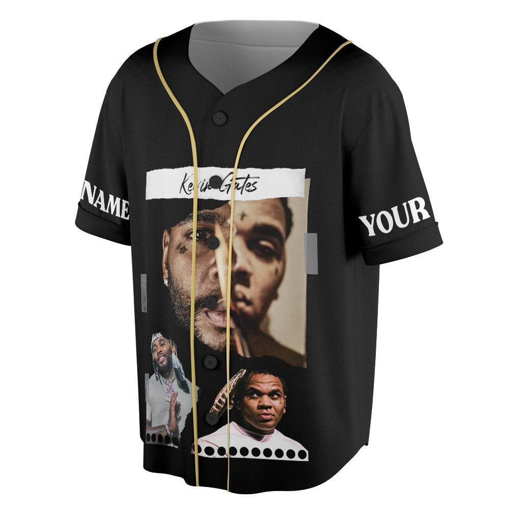 Custom Name KG Music Baseball Jersey, Only The Generals Tour 2023 - lylyprint.com baseball jersey product view 2