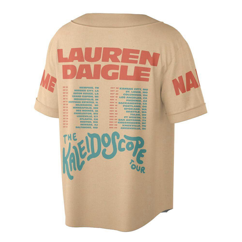 Custom Name Lauren Daigle Music Baseball Jersey - lylyprint.com baseball jersey product view 2