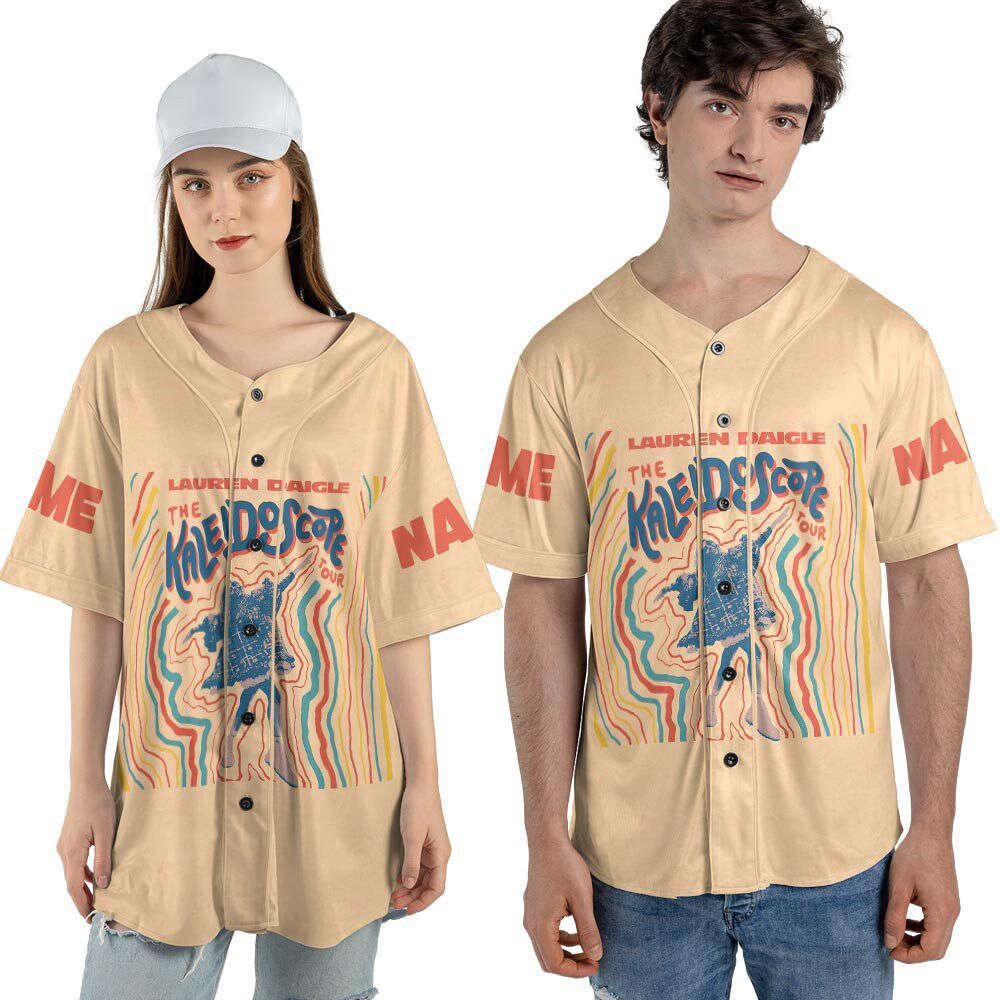 Custom Name Lauren Daigle Music Baseball Jersey - lylyprint.com baseball jersey product view 3
