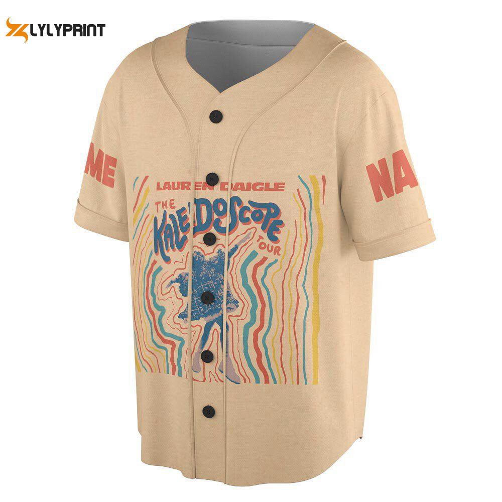 Custom Name Lauren Daigle Music Baseball Jersey - lylyprint.com baseball jersey product view 1