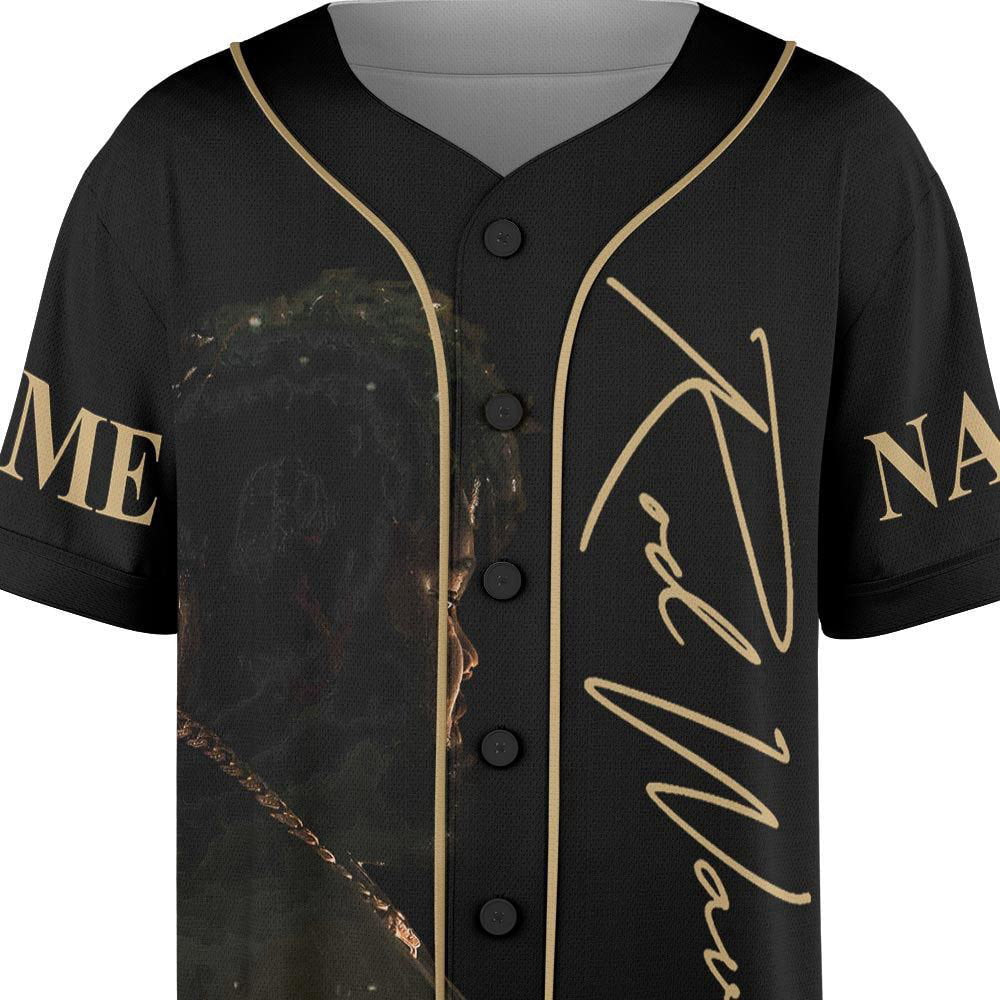 Custom Name Rod Wave And Friends 2023 Tour Baseball Jersey - lylyprint.com baseball jersey product view 4