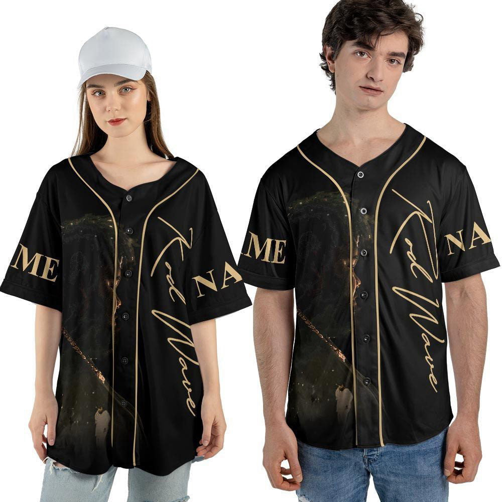 Custom Name Rod Wave And Friends 2023 Tour Baseball Jersey, Nostalgia Concert Tickets - lylyprint.com baseball jersey product view 3