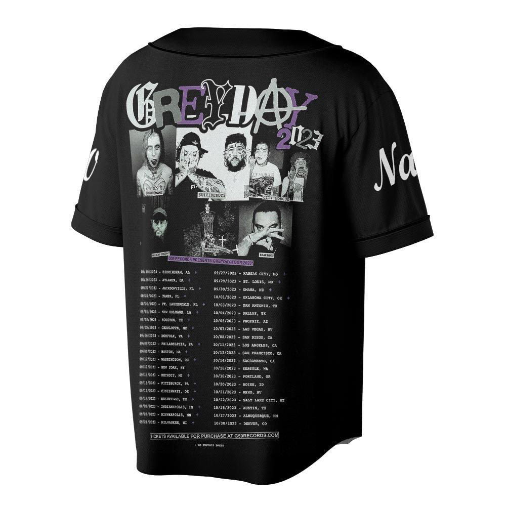 Custom Name Suicideboys Baseball Jersey - lylyprint.com baseball jersey product view 2